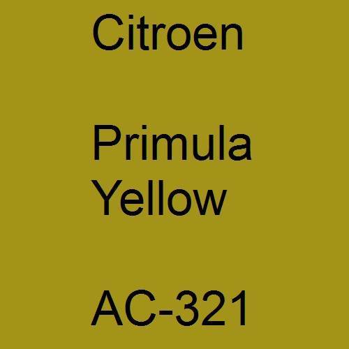 Citroen, Primula Yellow, AC-321.